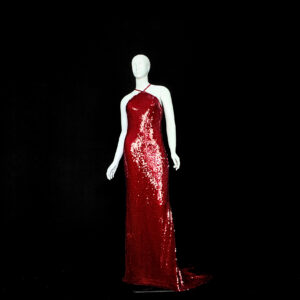 Red dress, sparkle, glow
